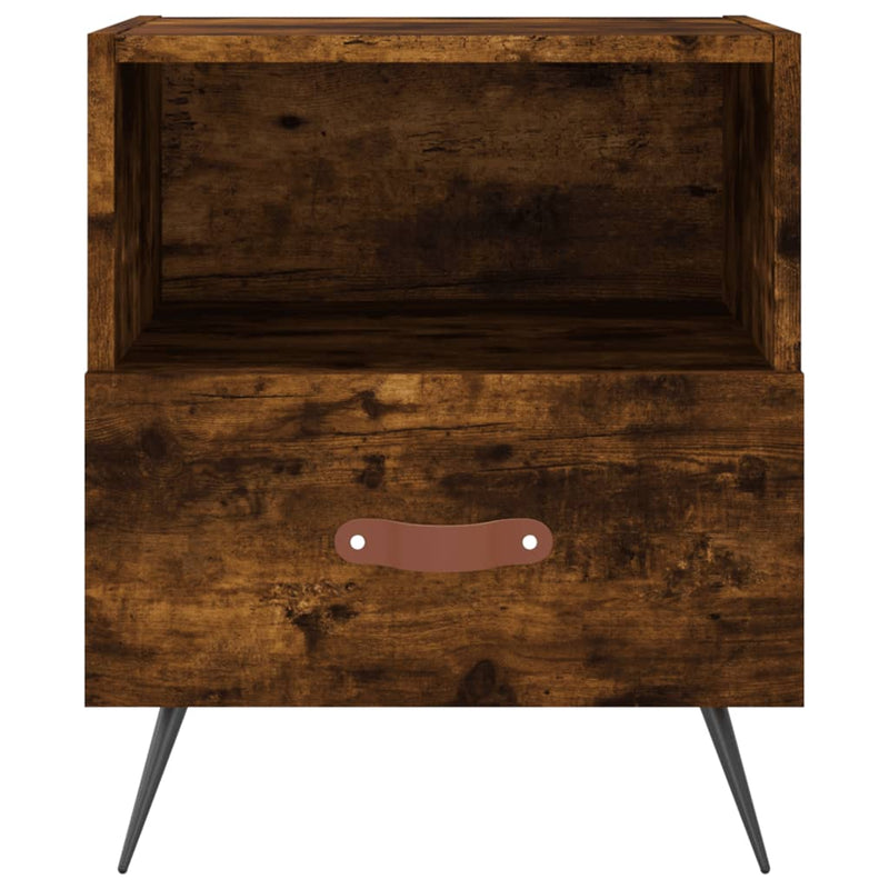 vidaXL füstös tölgy színű szerelt fa éjjeliszekrény 40 x 35 x 47,5 cm