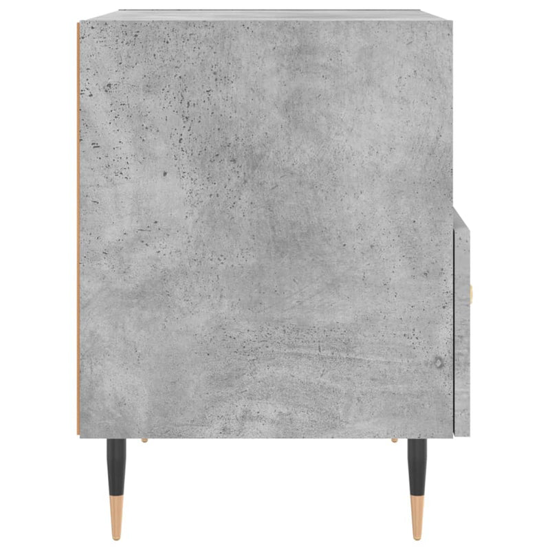 vidaXL 2 db betonszürke szerelt fa éjjeliszekrény 40 x 35 x 47,5 cm