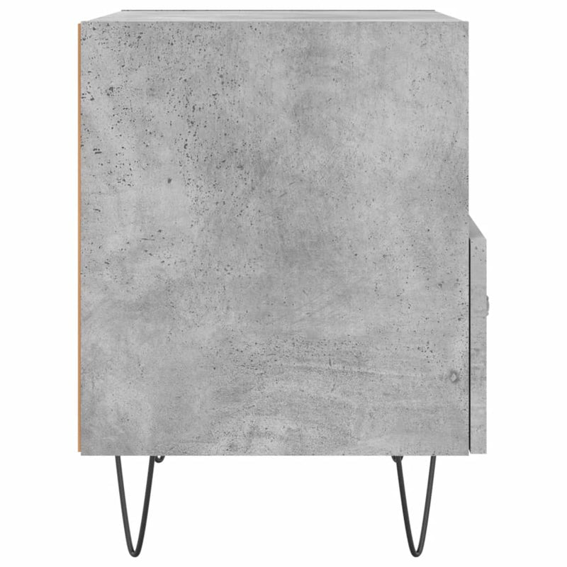 vidaXL 2 db betonszürke szerelt fa éjjeliszekrény 40 x 35 x 47,5 cm
