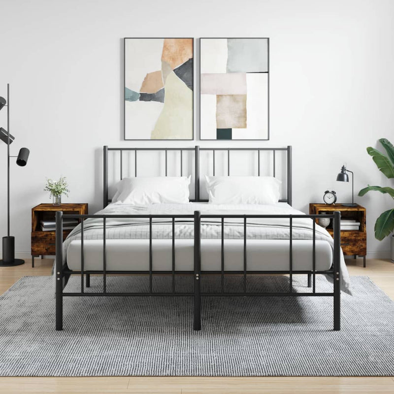 vidaXL 2 db füstös tölgy színű szerelt fa éjjeliszekrény 40x35x47,5 cm