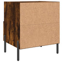 vidaXL 2 db füstös tölgy színű szerelt fa éjjeliszekrény 40x35x47,5 cm