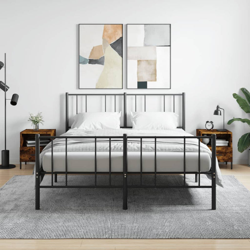 vidaXL 2 db füstös tölgy színű szerelt fa éjjeliszekrény 40x35x47,5 cm