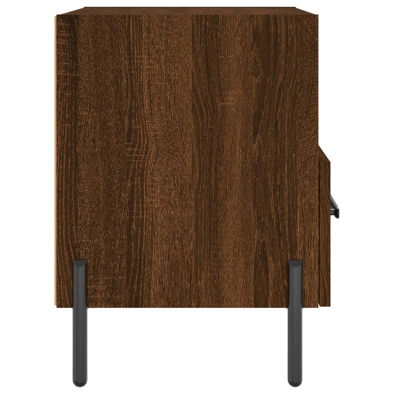 vidaXL 2 db barna tölgyszínű szerelt fa éjjeliszekrény 40x35x47,5 cm