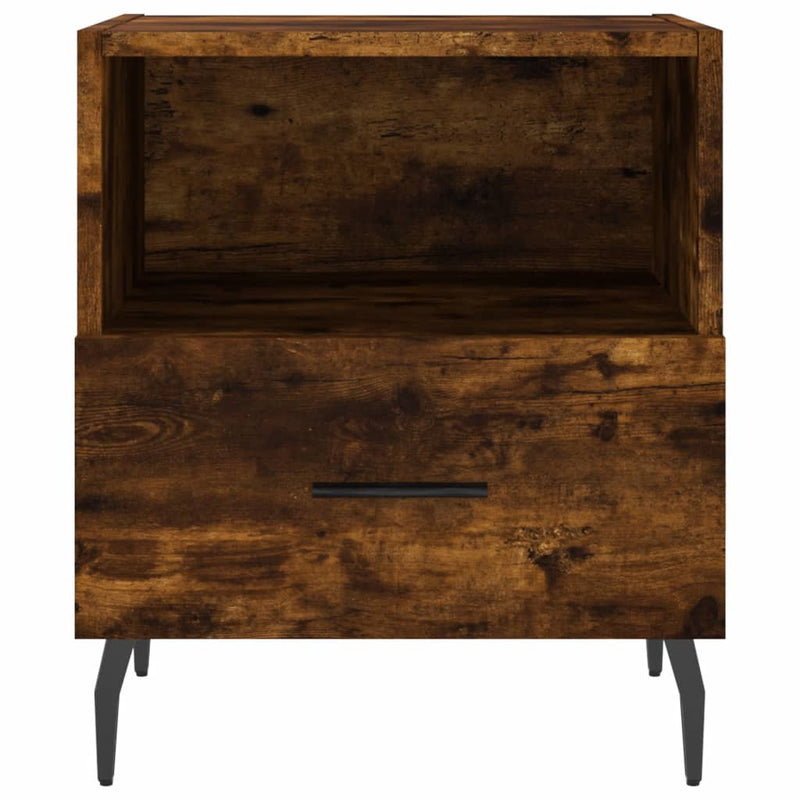 vidaXL füstös tölgy színű szerelt fa éjjeliszekrény 40 x 35 x 47,5 cm