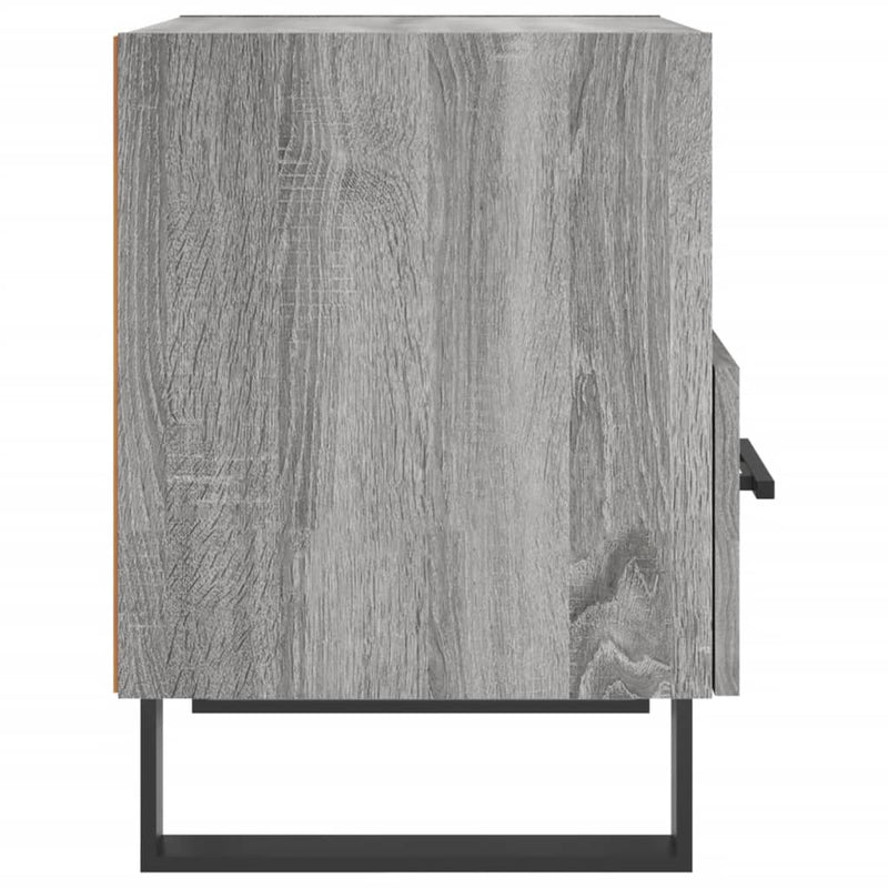vidaXL 2 db szürke sonoma színű szerelt fa éjjeliszekrény 40x35x47,5cm