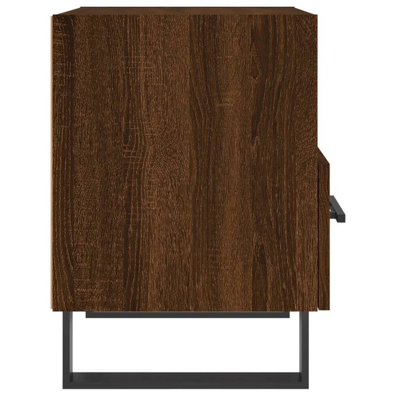 vidaXL 2 db barna tölgyszínű szerelt fa éjjeliszekrény 40x35x47,5 cm