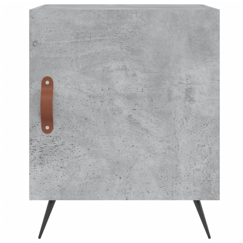 vidaXL betonszürke szerelt fa éjjeliszekrény 40 x 40 x 50 cm