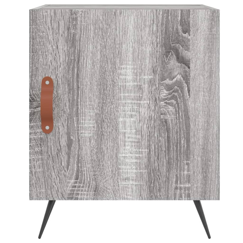 vidaXL 2 db szürke sonoma színű szerelt fa éjjeliszekrény 40x40x50 cm