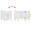 vidaXL fehér szerelt fa éjjeliszekrény 40 x 40 x 50 cm