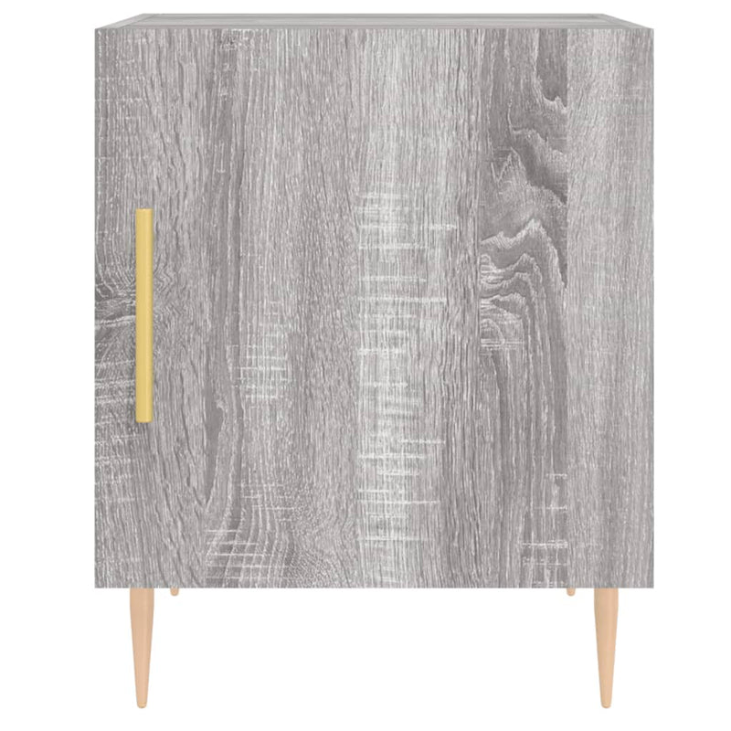 vidaXL 2 db szürke sonoma színű szerelt fa éjjeliszekrény 40x40x50 cm