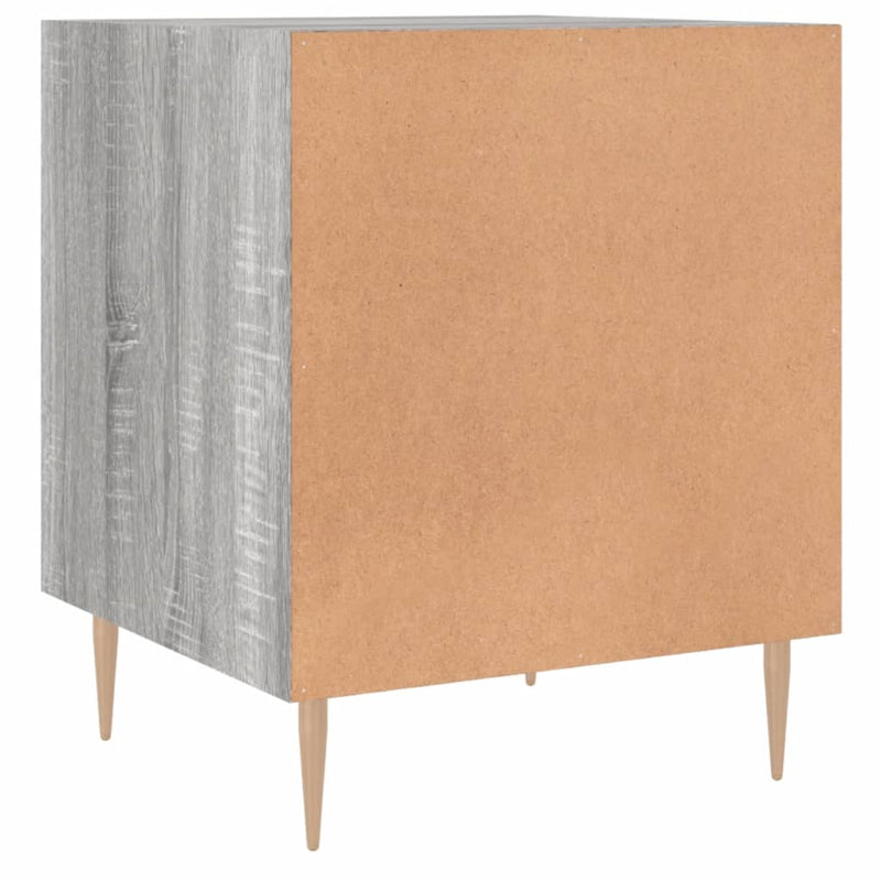 vidaXL 2 db szürke sonoma színű szerelt fa éjjeliszekrény 40x40x50 cm