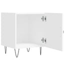 vidaXL 2 db fehér szerelt fa éjjeliszekrény 40 x 40 x 50 cm