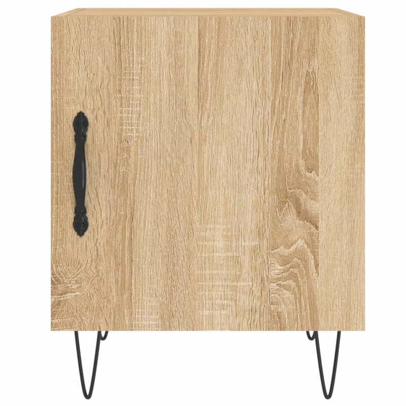 vidaXL 2 db sonoma tölgy színű szerelt fa éjjeliszekrény 40x40x50 cm