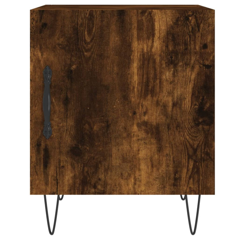 vidaXL 2 db füstös tölgy színű szerelt fa éjjeliszekrény 40x40x50 cm