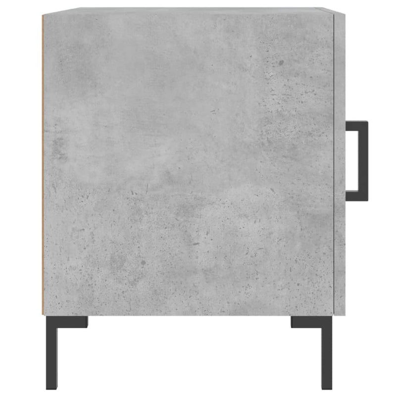 vidaXL betonszürke szerelt fa éjjeliszekrény 40 x 40 x 50 cm