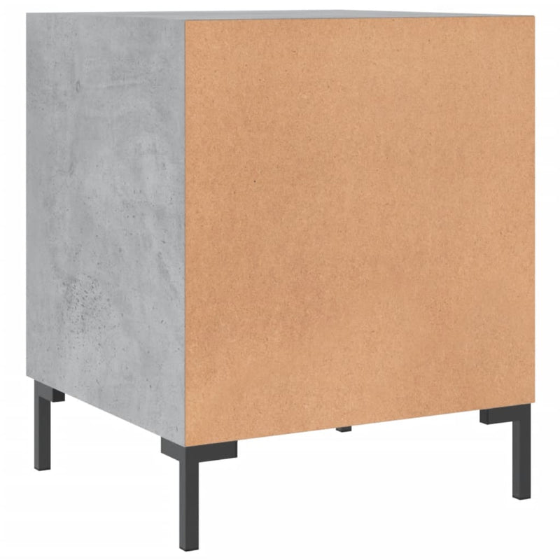 vidaXL betonszürke szerelt fa éjjeliszekrény 40 x 40 x 50 cm
