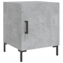 vidaXL 2 db betonszürke szerelt fa éjjeliszekrény 40 x 40 x 50 cm