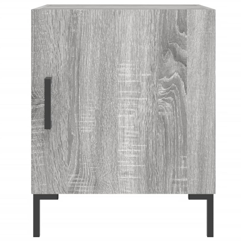 vidaXL 2 db szürke sonoma színű szerelt fa éjjeliszekrény 40x40x50 cm