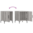 vidaXL 2 db szürke sonoma színű szerelt fa éjjeliszekrény 40x40x50 cm