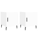 vidaXL 2 db fehér szerelt fa éjjeliszekrény 40 x 40 x 50 cm