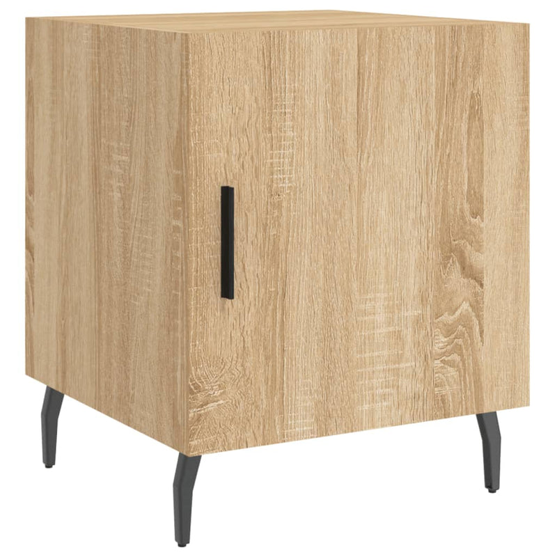 vidaXL 2 db sonoma tölgy színű szerelt fa éjjeliszekrény 40x40x50 cm