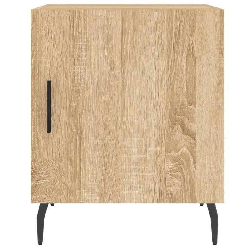 vidaXL 2 db sonoma tölgy színű szerelt fa éjjeliszekrény 40x40x50 cm