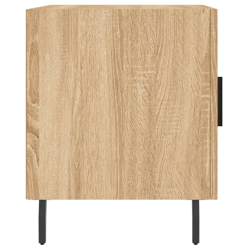 vidaXL 2 db sonoma tölgy színű szerelt fa éjjeliszekrény 40x40x50 cm