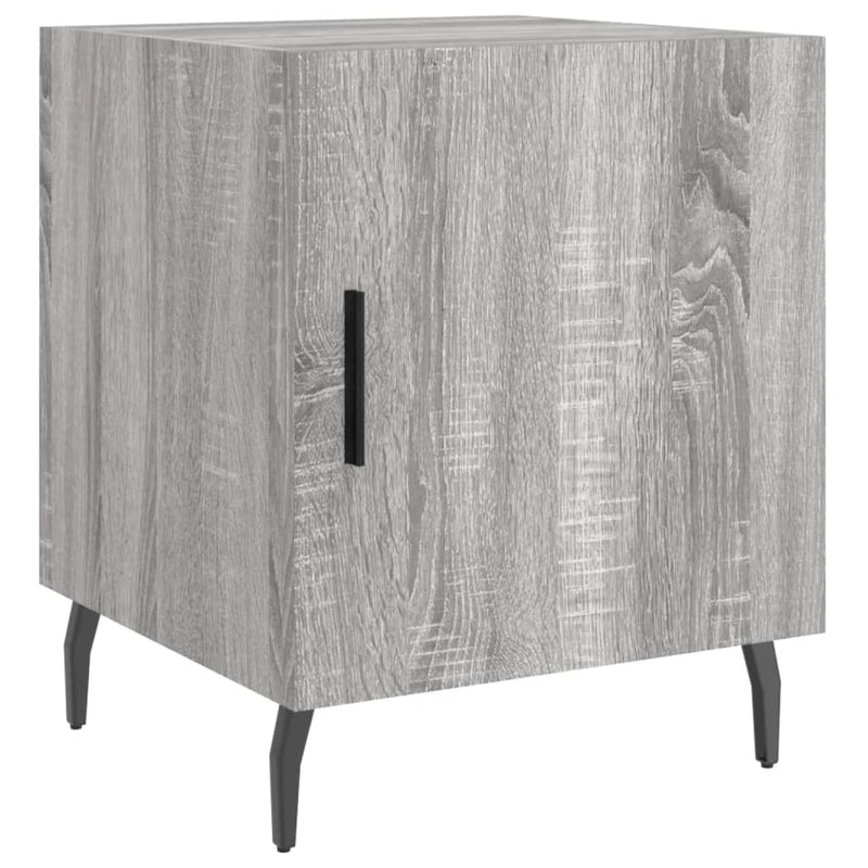 vidaXL 2 db szürke sonoma színű szerelt fa éjjeliszekrény 40x40x50 cm