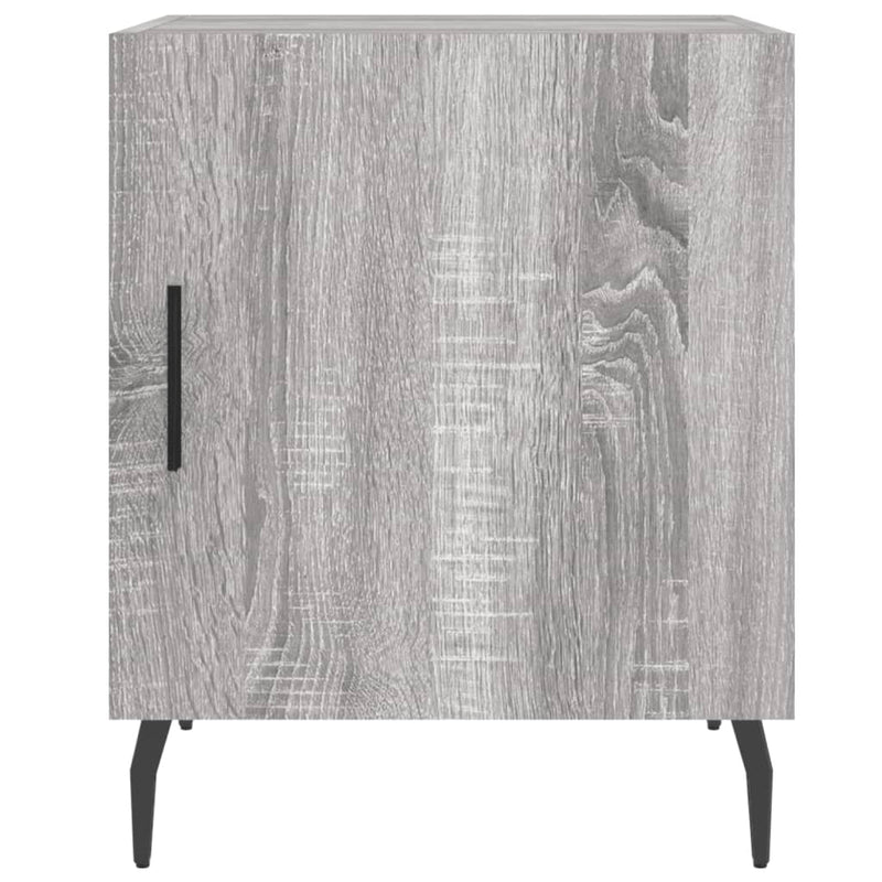 vidaXL 2 db szürke sonoma színű szerelt fa éjjeliszekrény 40x40x50 cm