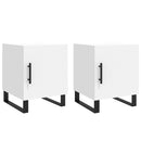 vidaXL 2 db fehér szerelt fa éjjeliszekrény 40 x 40 x 50 cm