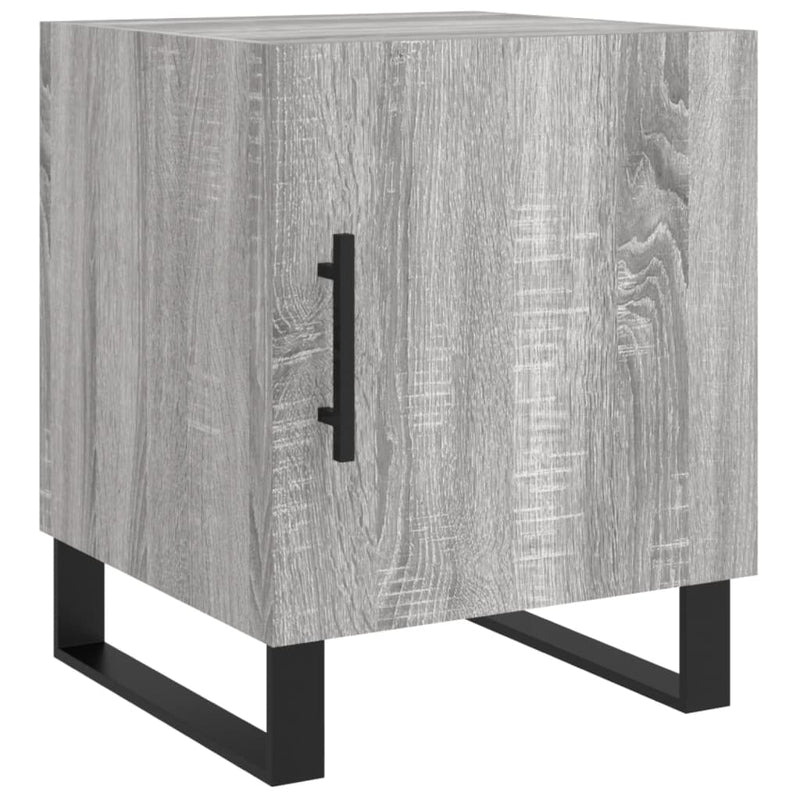 vidaXL 2 db szürke sonoma színű szerelt fa éjjeliszekrény 40x40x50 cm