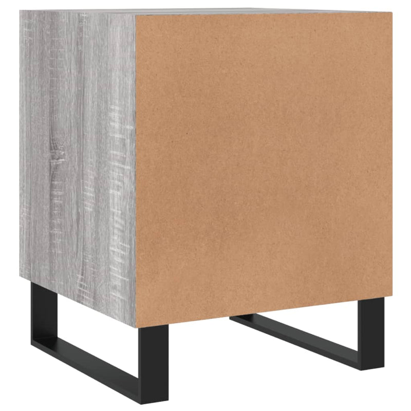 vidaXL 2 db szürke sonoma színű szerelt fa éjjeliszekrény 40x40x50 cm