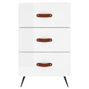 vidaXL magasfényű fehér szerelt fa éjjeliszekrény 40 x 40 x 66 cm