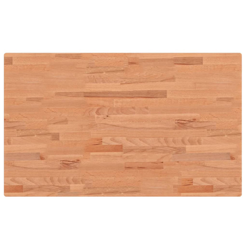 vidaXL tömör bükkfa téglalap alakú asztallap 100x60x2,5 cm
