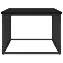 vidaXL fekete szerelt fa dohányzóasztal 100 x 50 x 35,5 cm