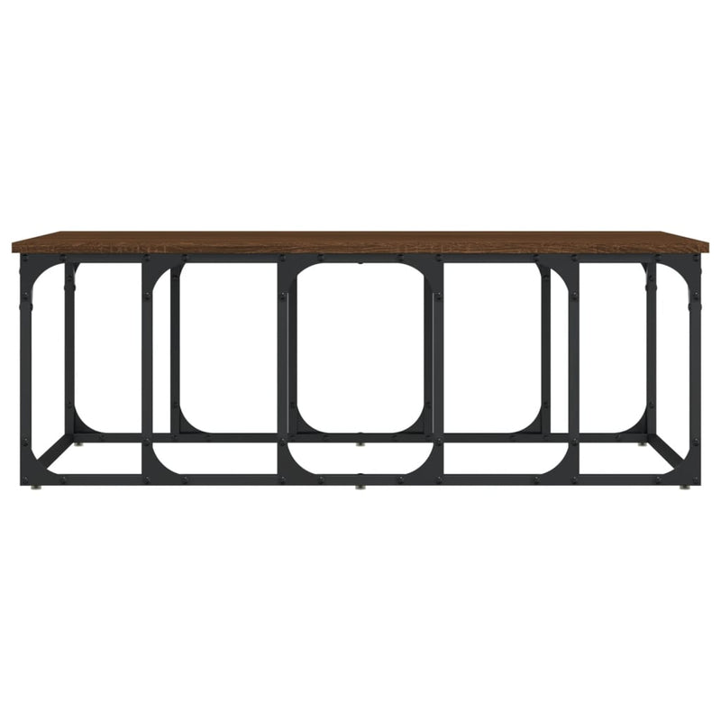 vidaXL barna tölgyszínű szerelt fa dohányzóasztal 100 x 50 x 35,5 cm