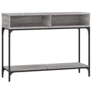 vidaXL szürke sonoma színű szerelt fa konzolasztal 100 x 30,5 x 75 cm