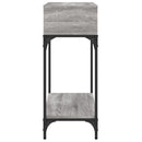 vidaXL szürke sonoma színű szerelt fa konzolasztal 100 x 30,5 x 75 cm