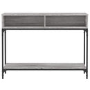 vidaXL szürke sonoma színű szerelt fa konzolasztal 100 x 30,5 x 75 cm
