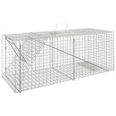 vidaXL horganyzott vas állatcsapda 64,5 x 25 x 26,5 cm