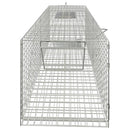 vidaXL horganyzott vas állatcsapda 64,5 x 25 x 26,5 cm