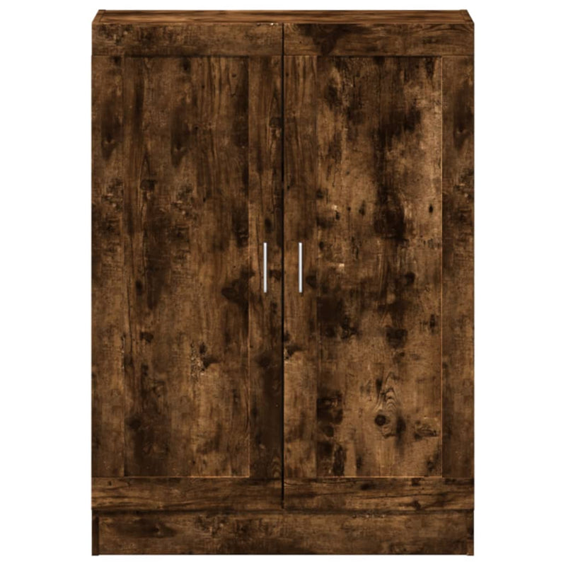 vidaXL füstös tölgy színű szerelt fa könyvszekrény 82,5x30,5x115 cm