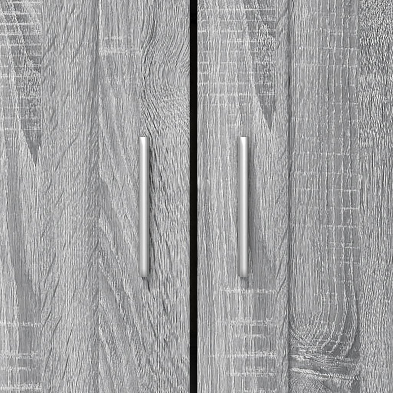 vidaXL szürke sonoma színű szerelt fa könyvszekrény 82,5x30,5x115 cm