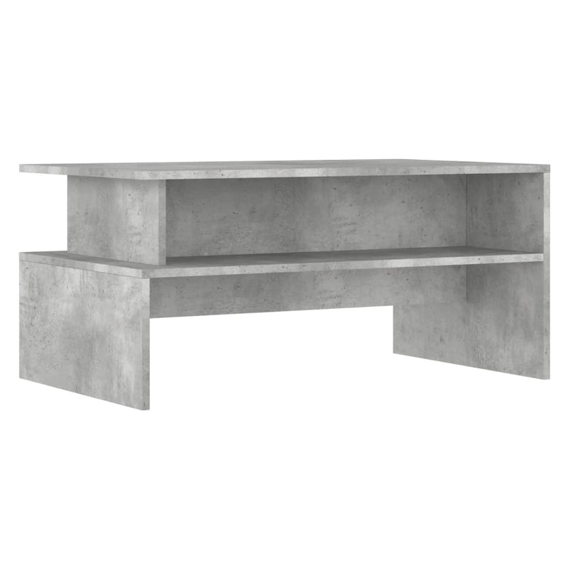 vidaXL betonszürke szerelt fa dohányzóasztal 90 x 55 x 42,5 cm