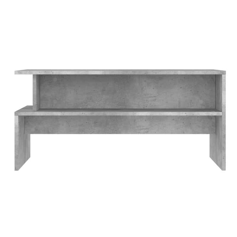 vidaXL betonszürke szerelt fa dohányzóasztal 90 x 55 x 42,5 cm