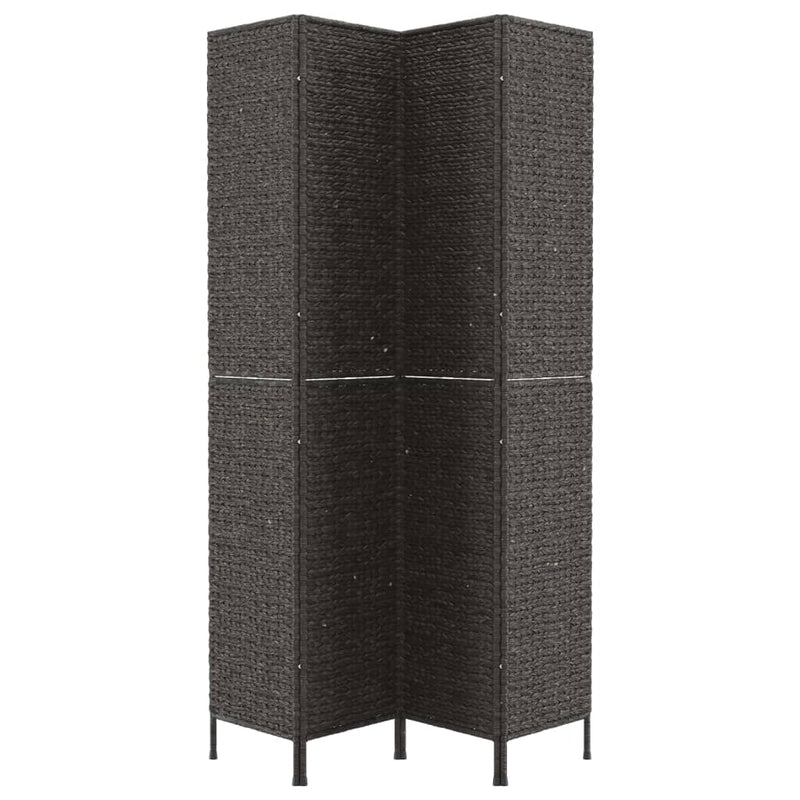 vidaXL fekete 4 paneles vízijácint térelválasztó 163x180 cm