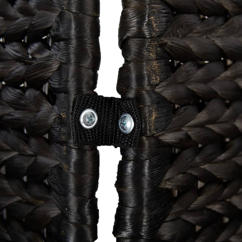 vidaXL fekete 4 paneles vízijácint térelválasztó 163x180 cm