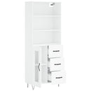 vidaXL fehér szerelt fa magasszekrény 69,5 x 34 x 180 cm