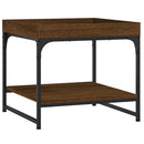 vidaXL barna tölgyszínű szerelt fa dohányzóasztal 49,5x49,5x45 cm