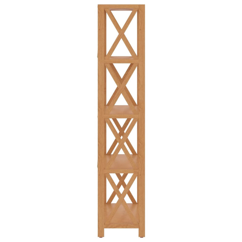 vidaXL 5 szintes tömör tölgyfa polc 80x30x146 cm